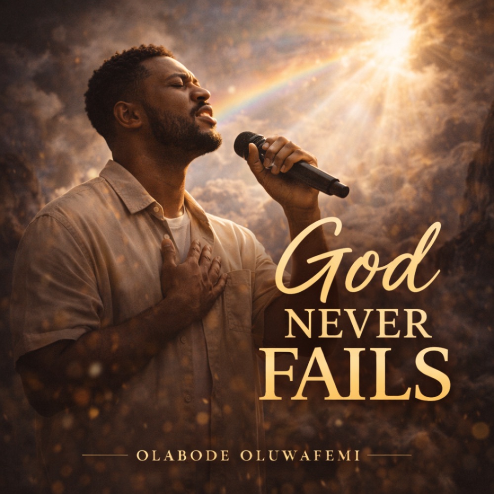 God Never Fails (feat. Eniola Olayemi) — official cover artwork
